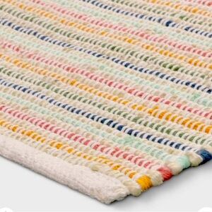 NWT striped ribbed accent rug